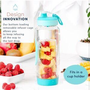 NWOT Infusion Pro 32‎ oz PINK Fruit Infuser Water Bottle
with Insulated Sleeve